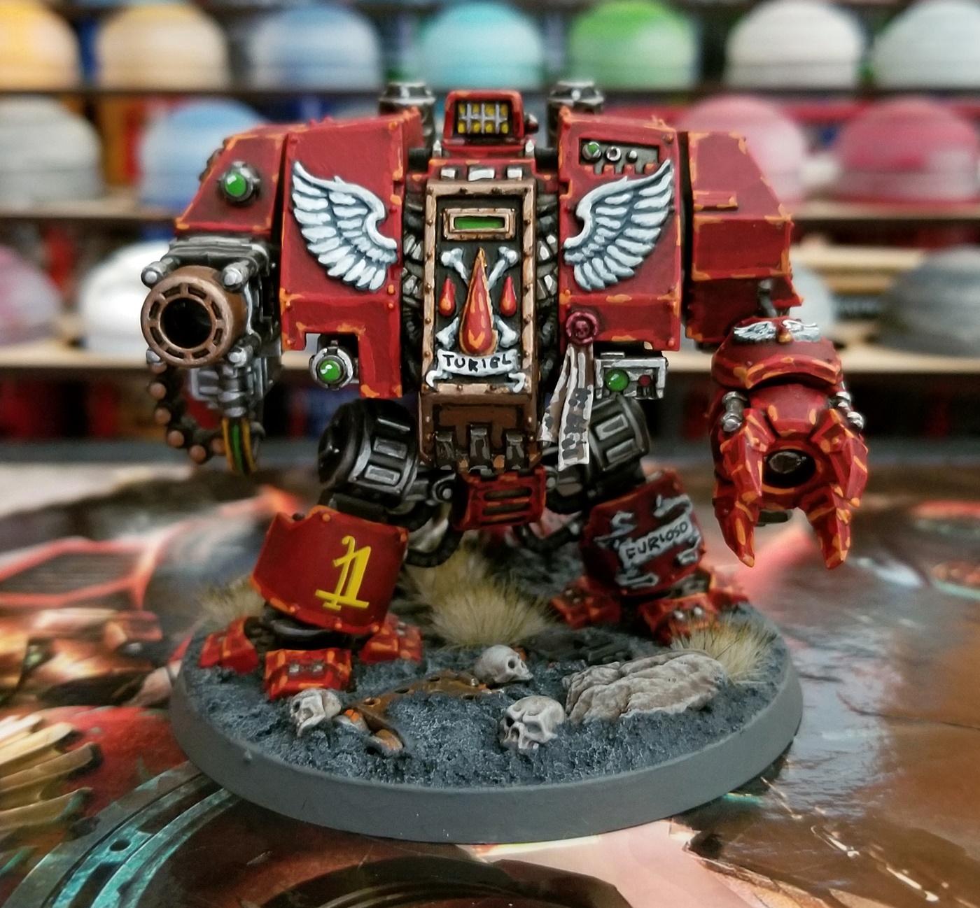 Warhammer 40k Army Space Marines Blood Angels Death Company Dreadnough –  Warzone Miniatures