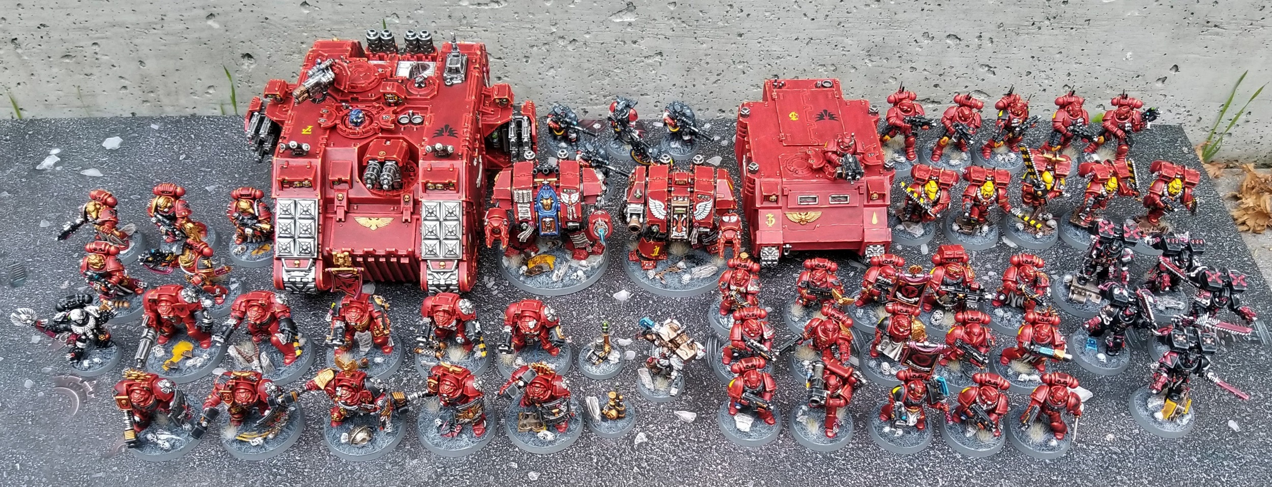 Blood Angels Death Company Intercessors painted Warhammer 40k Space Marines